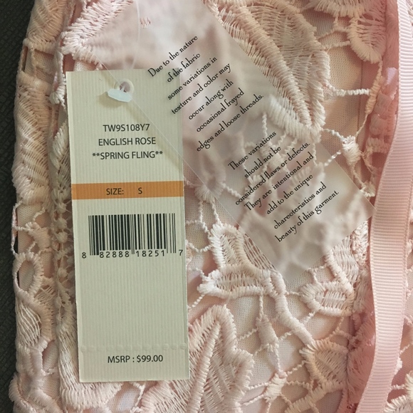 NWT! NANETTE LEPORE ROSE LACE TOP SMALL - Picture 8 of 8